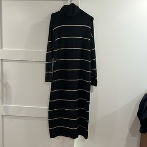 Mango turtleneck maxi sweater dress M